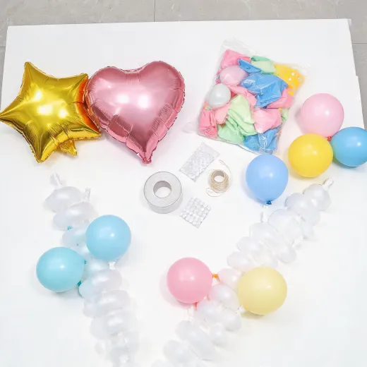 Foil and latex balloons