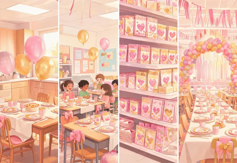 Illustrated party supply use cases