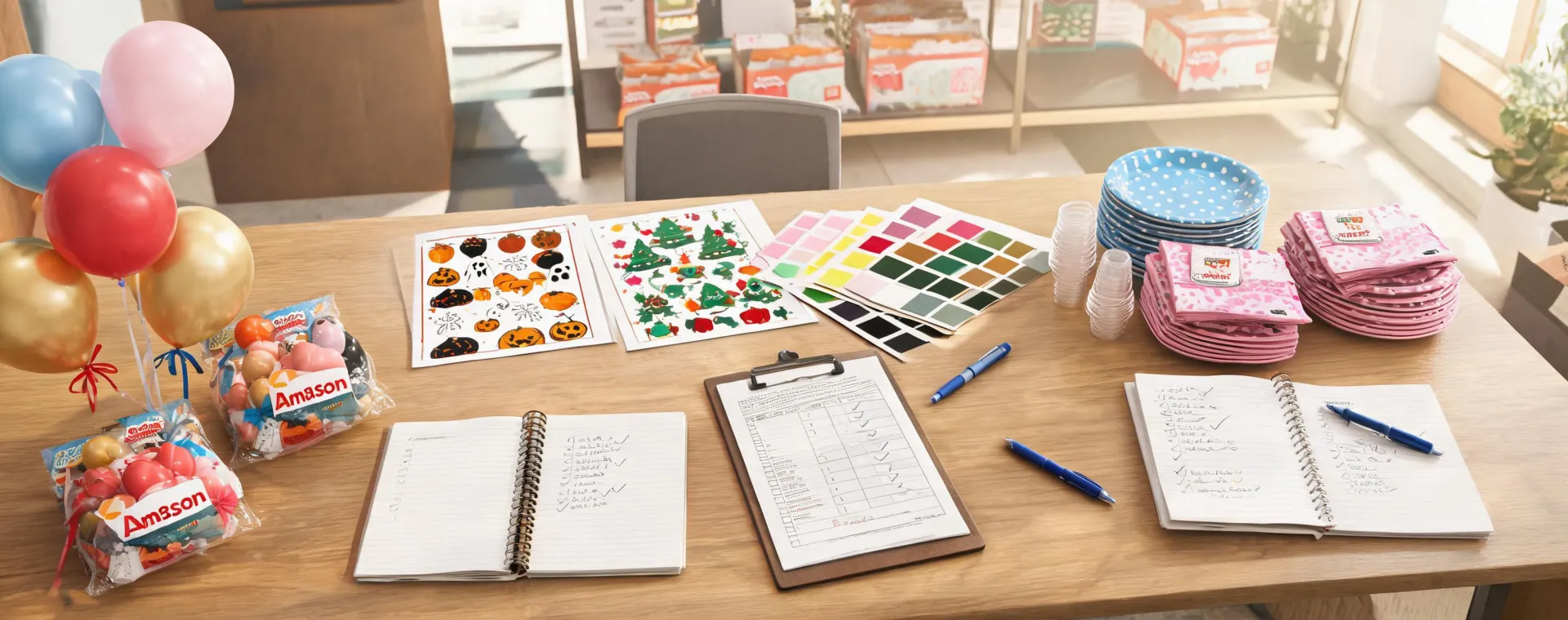 Amscan retail party program planning table